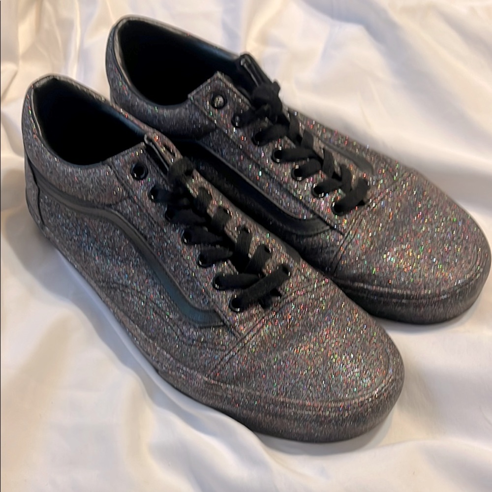 Vans women’s 11 men’s 9.5 glitter sparkle shoes! Show your pride in style!